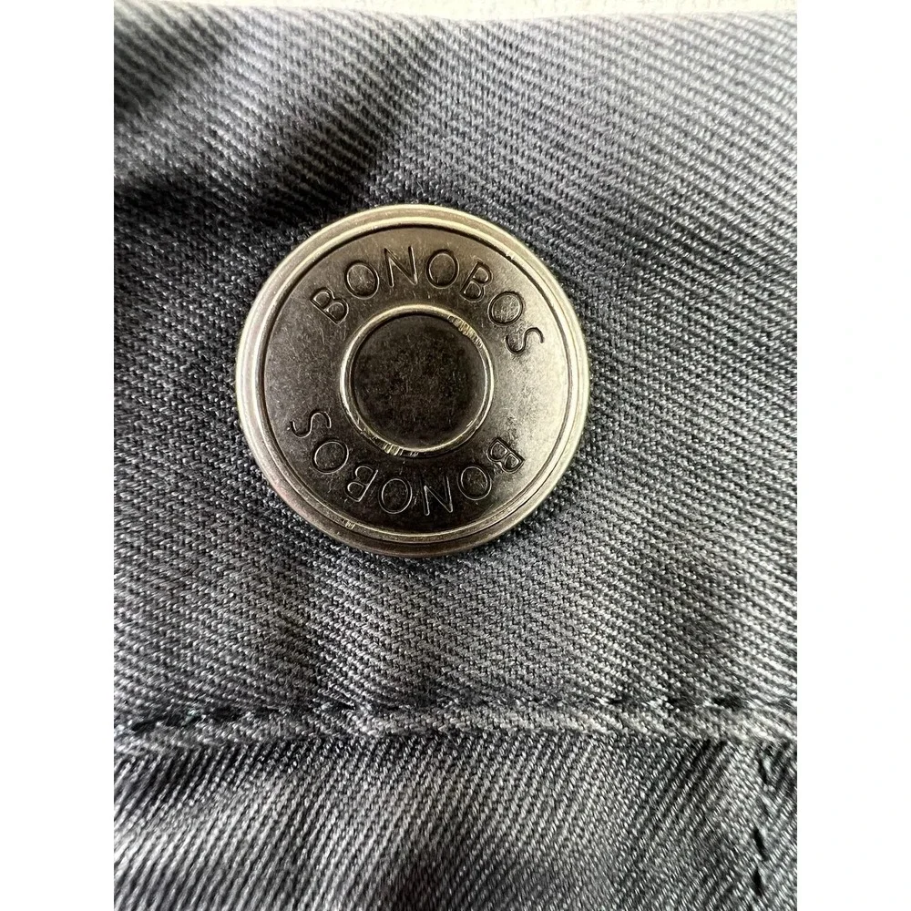 Bonobos Pants Mens 34x30 Gray Straight Fit Chino Flat Front Zip Fly Cotton Twill